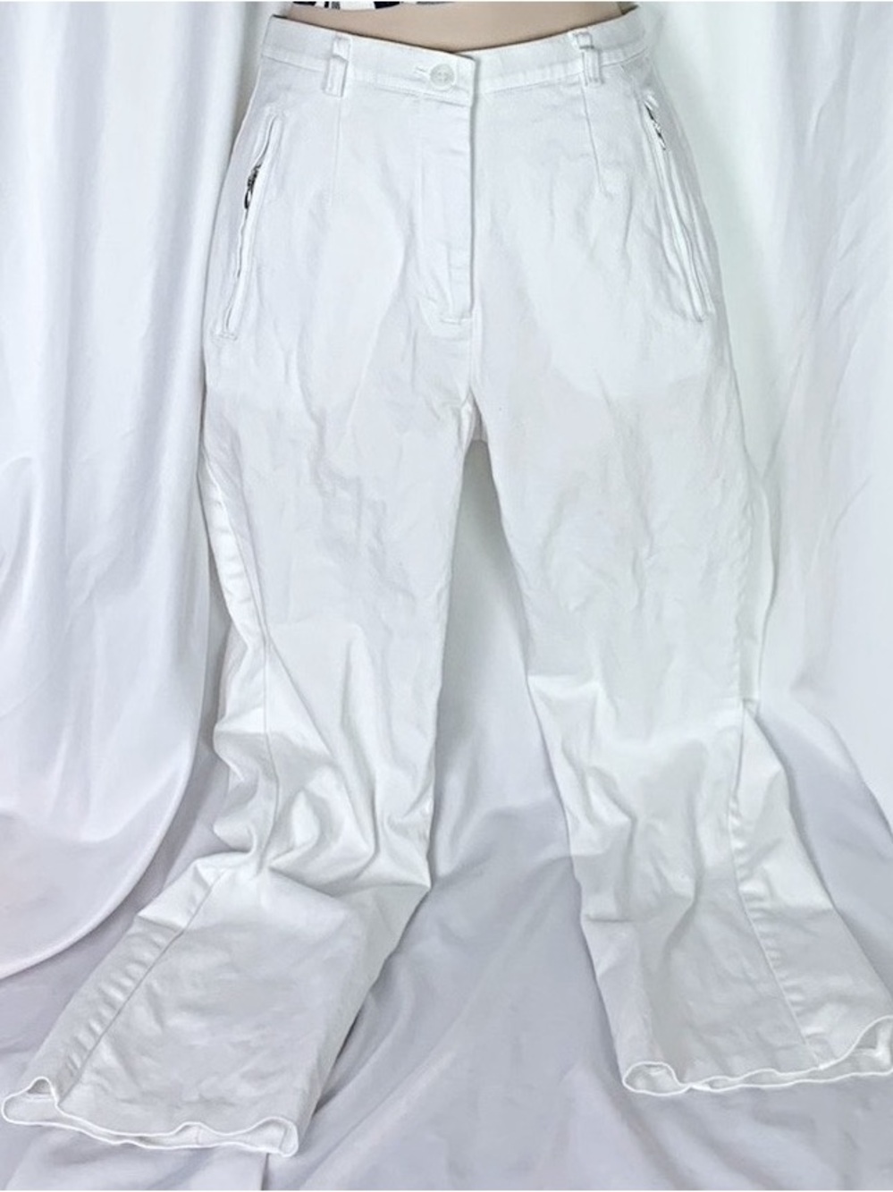 Northern Reflections White Flared Cotton Pants